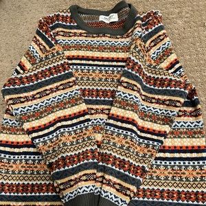 Colorful knit sweater from Saltlimit large size